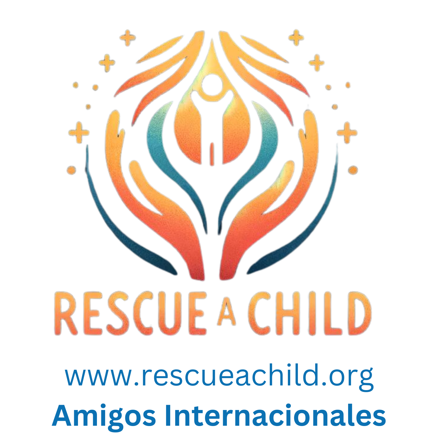 A logo for rescue a child amigos internacionales