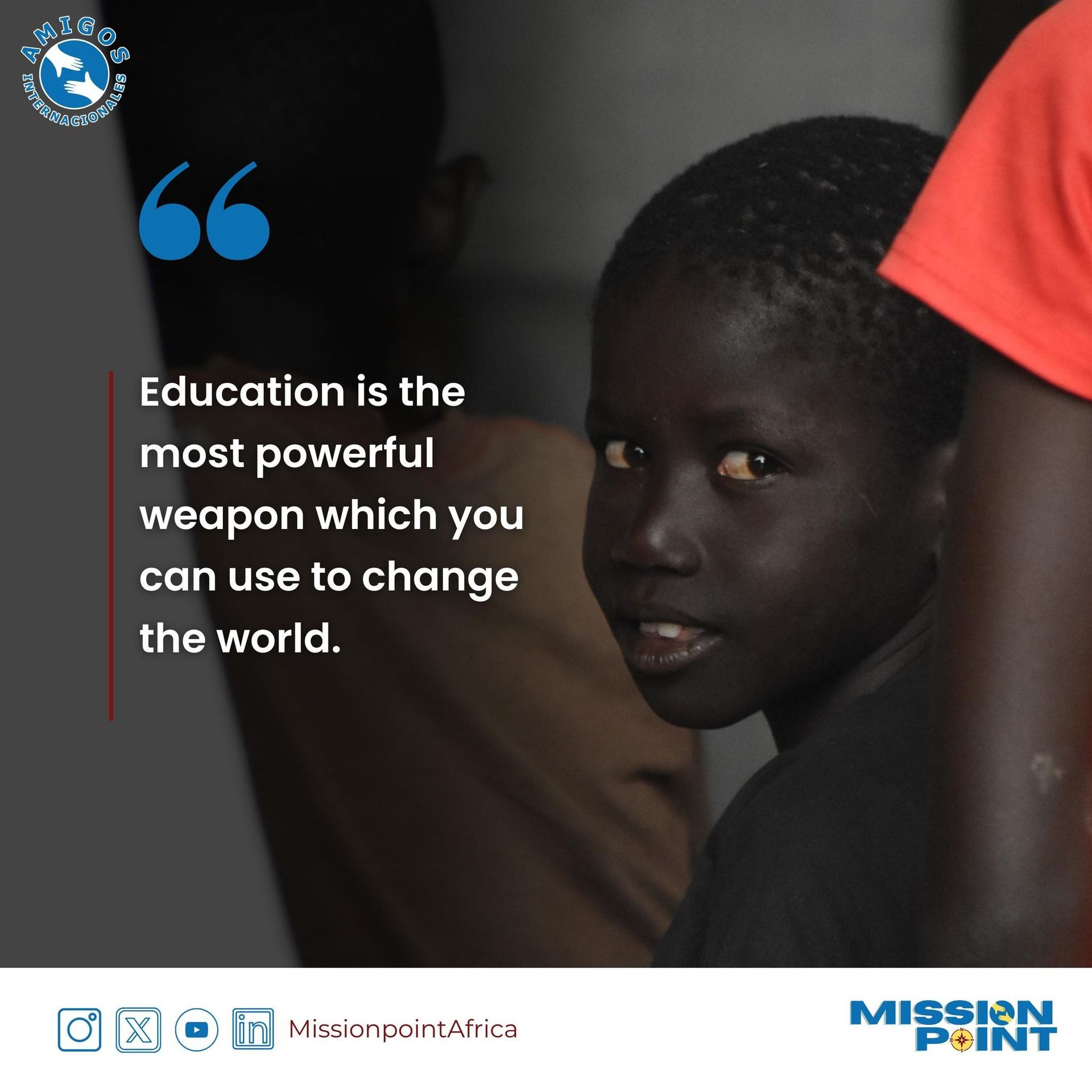 Image about education for underpriviledged children in Africa