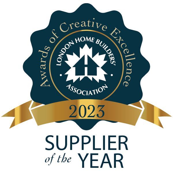 A logo for the london home builders association supplier of the year