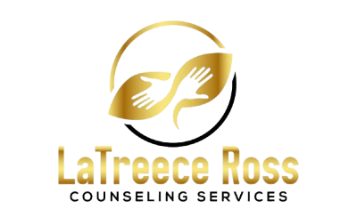Gold logo for LaTreece Ross Counseling Services: hands in circle.