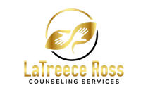 Gold logo for LaTreece Ross Counseling Services: hands in circle.