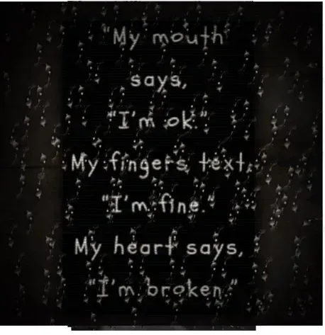 Text on dark background: