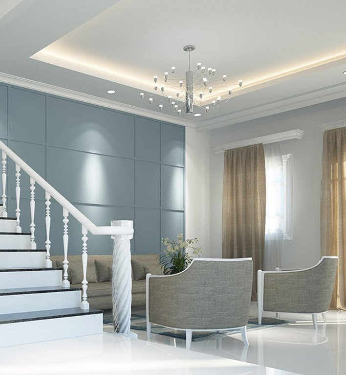 renovated living room