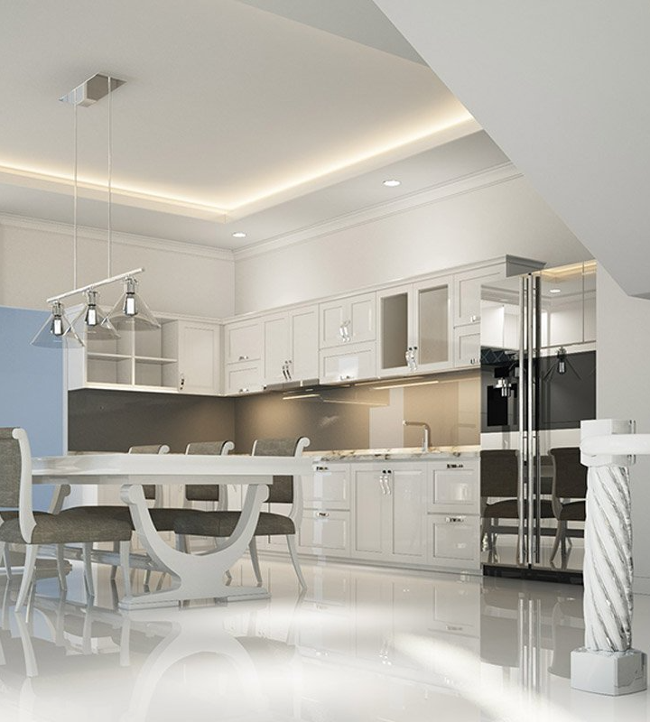 Renovated kitchen space
