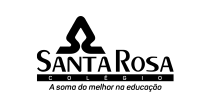 Um logotipo preto e branco para o colégio santa rosa