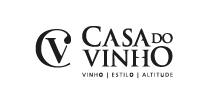 A black and white logo for casa do vinho vinho estilo altitude.