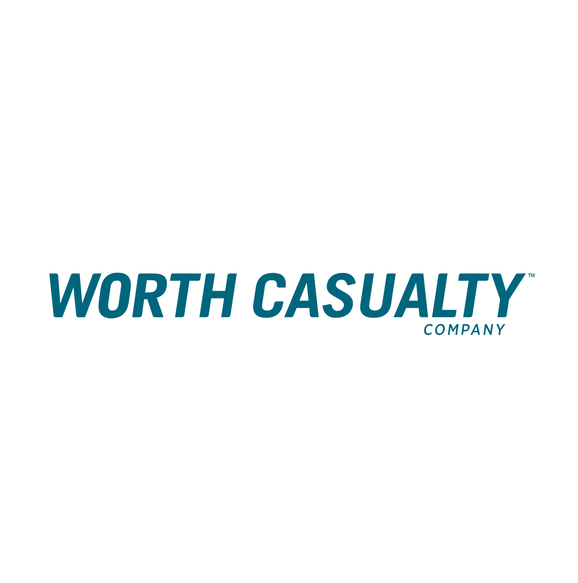 A logo for worth casualty company on a white background.