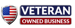 Shield with US flag,
