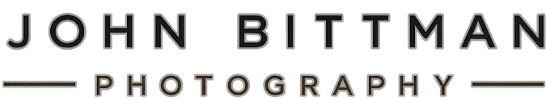 John Bittman Photography logo in black and white with a horizontal line separator