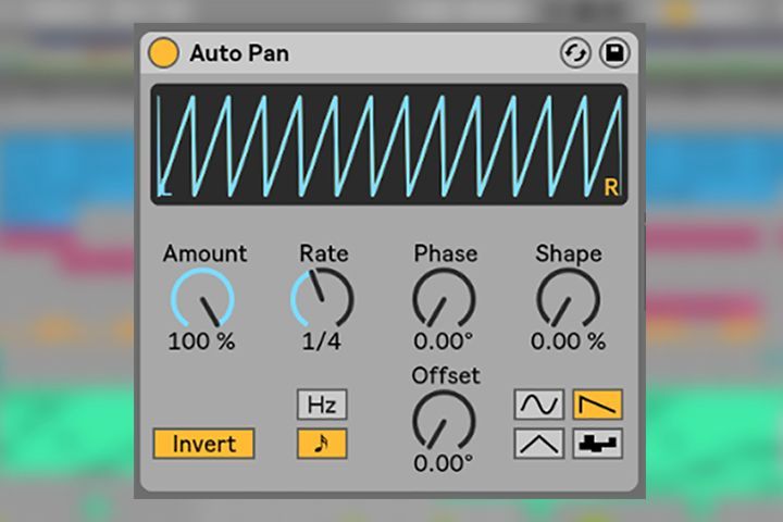 A computer screen shows a wave and the word auto pan