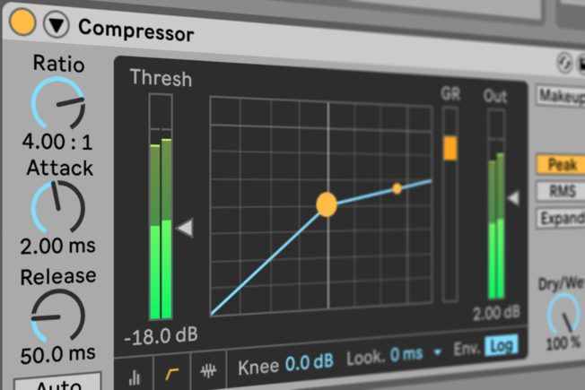 A computer screen with the word compressor on it