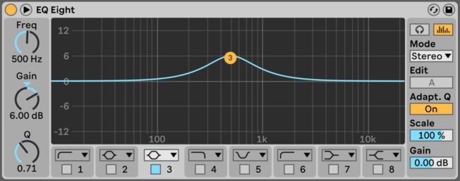 A computer screen shows a graph of eq eight
