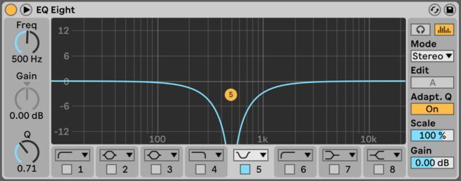 A computer screen shows a graph of eq eight