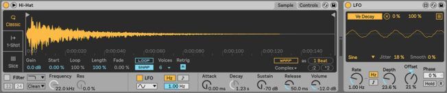 A computer screen with a sound wave on it