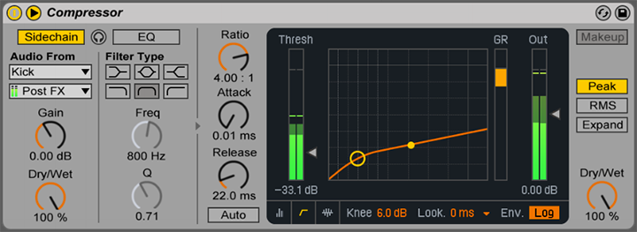 A computer screen shows a compressor with a graph on it