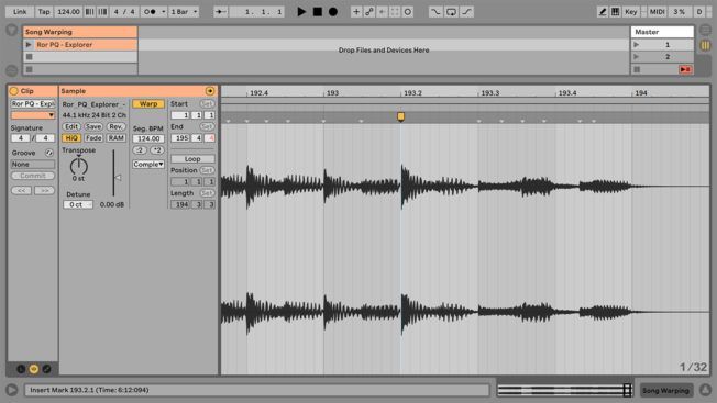 A computer screen shows a recording of a sound wave