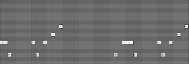 A black and white image of a grid with white squares on it.
