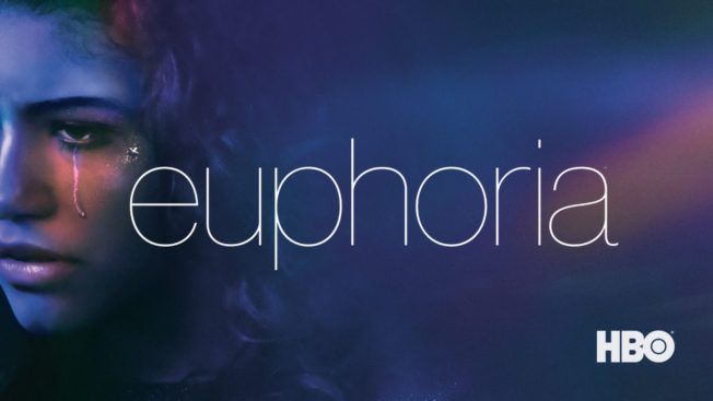 A poster for euphoria with a woman 's face on it