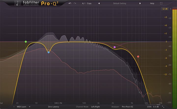 A computer screen shows a graph of a sound wave.