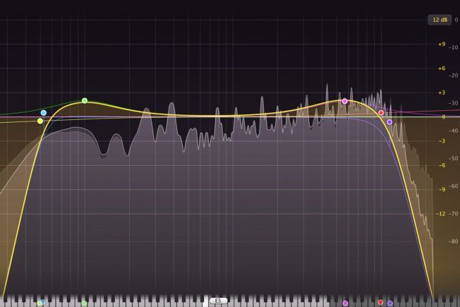 A computer screen shows a graph of a sound wave.