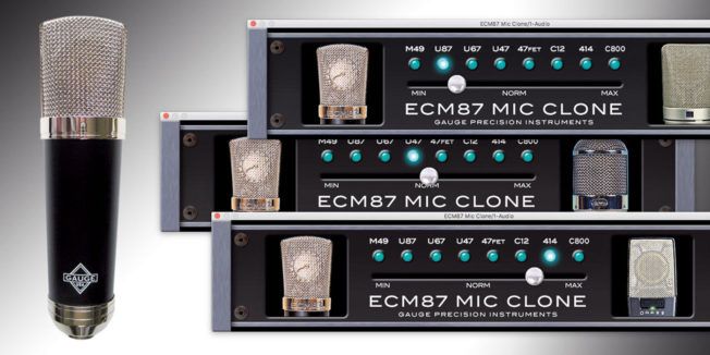 Three ecm87 mic clones are stacked on top of each other