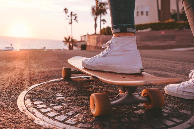 Girl on Skateboard 