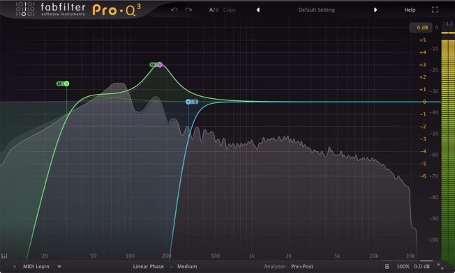 A computer screen shows a graph of a sound wave.