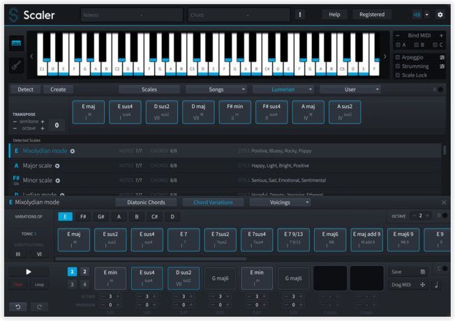 A computer screen showing a keyboard with the word scaler at the top