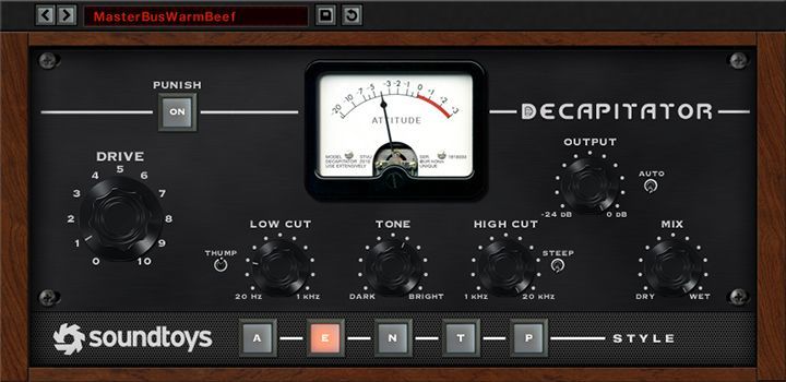 A soundtoys device with a meter on it