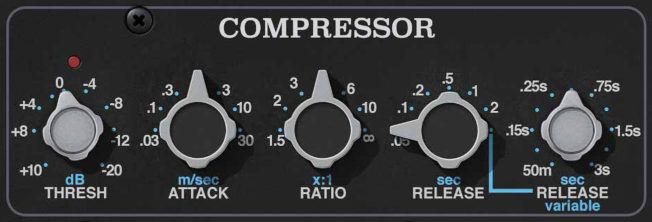 A close up of a compressor on a black background