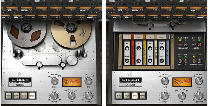 Two pictures of a tape recorder with the word silence on it