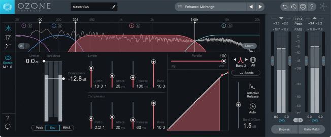 A screenshot of the ozone app on a computer.