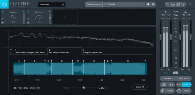 A computer screen shows a recording of a song called ozone