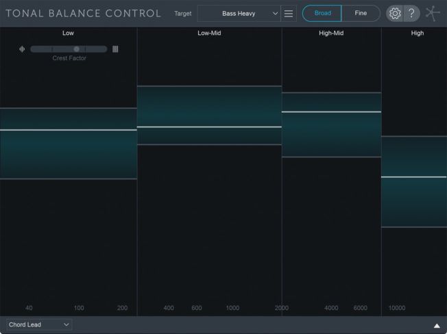 Tonal balance control is shown on a computer screen