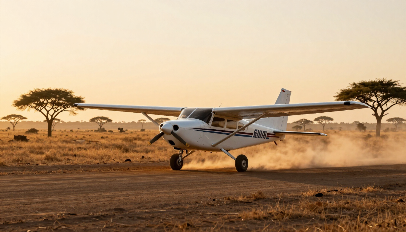 Safari Plane Landing