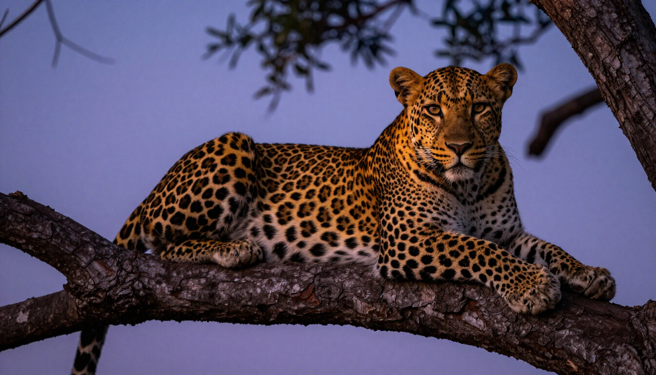 Leopard in a Tree