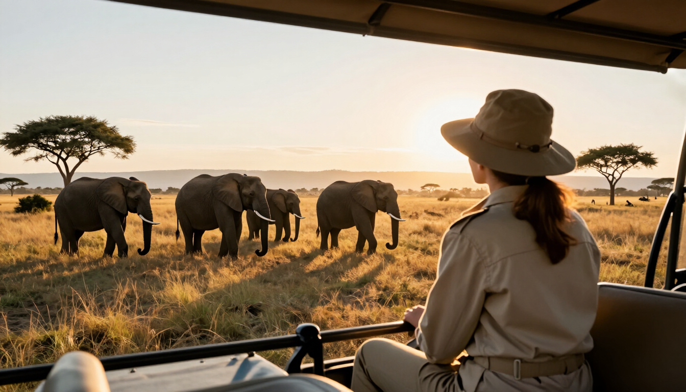 African safari cost for a solo woman: traveller on safari