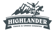 A logo for highlander track and cross country