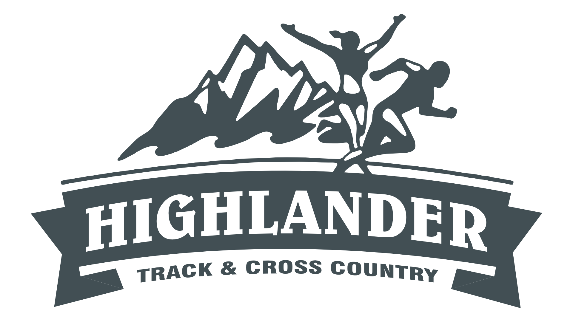 A logo for highlander track and cross country