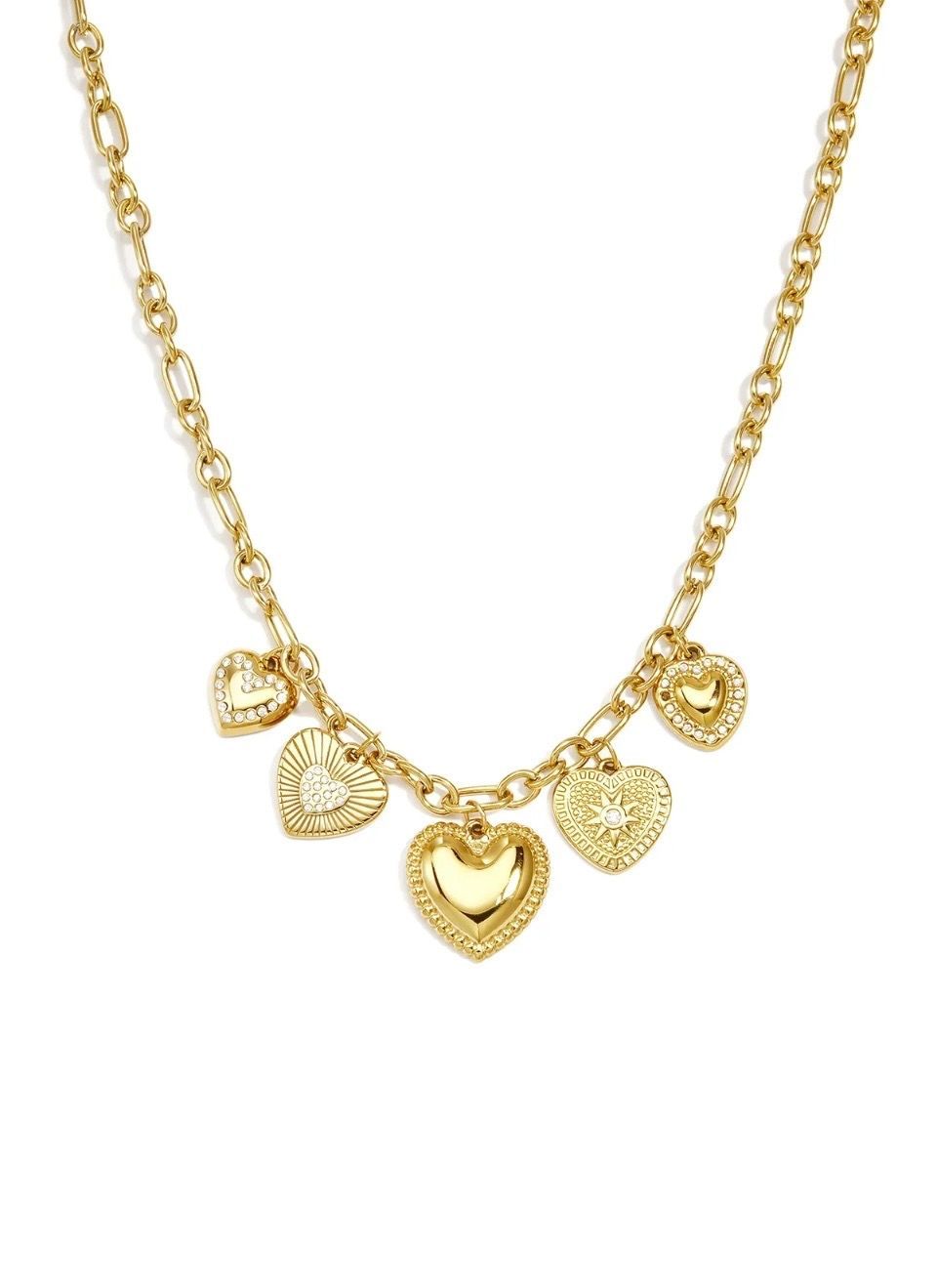 Golden heart necklace