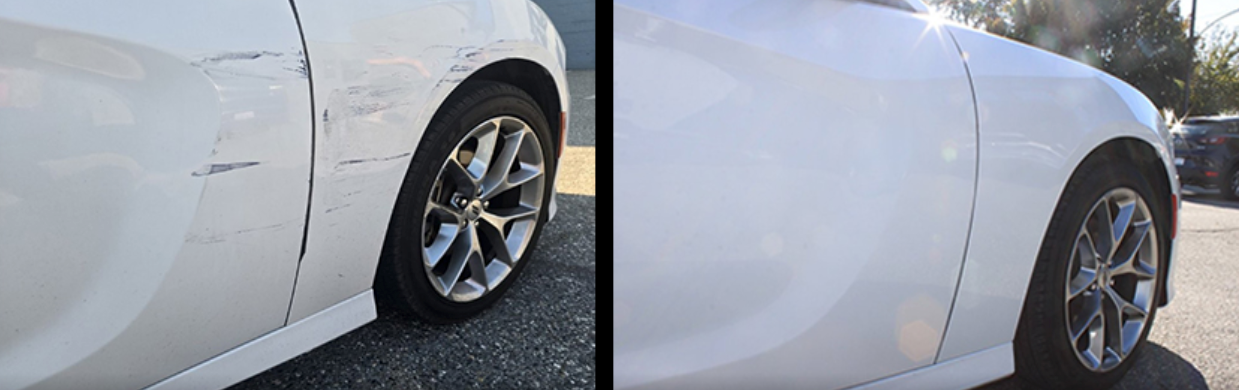 white car