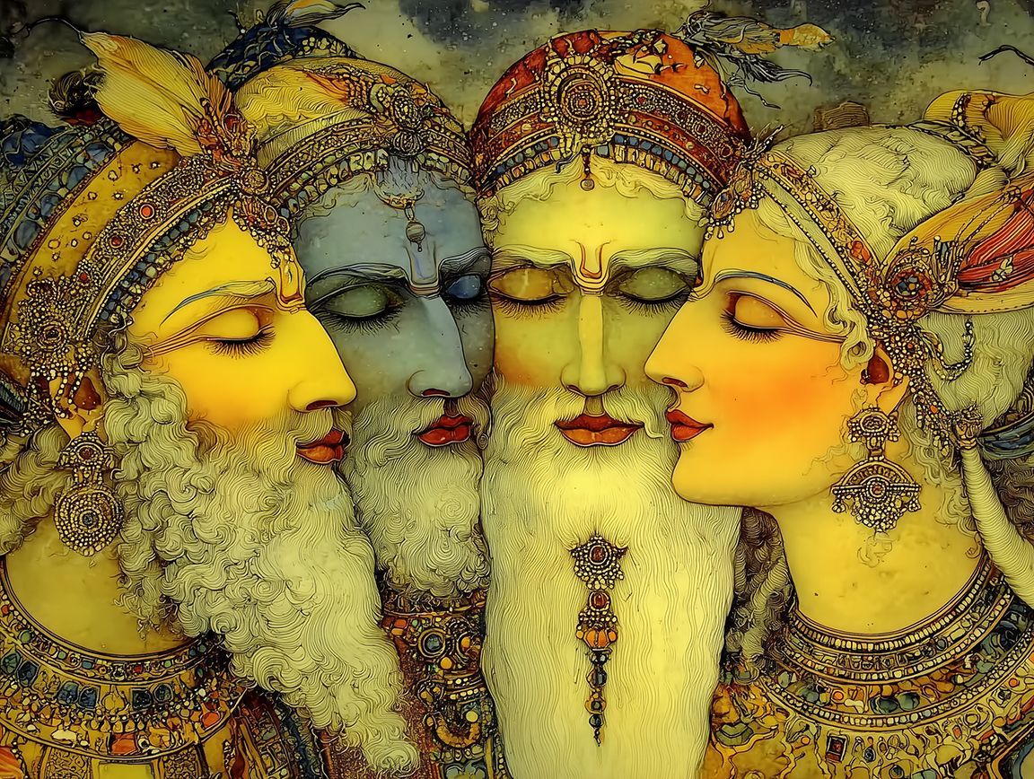 Three Men to One Woman Art B