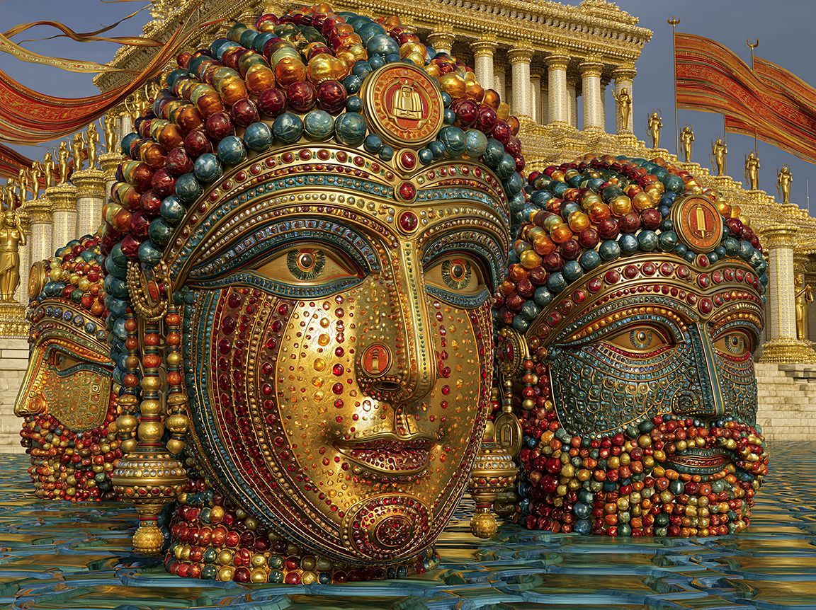 Reconstruction of Tolku Majastas Head Monuments