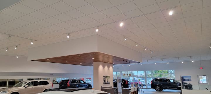 Acoustical Ceiling installation at Champion Ford in Erie Pa