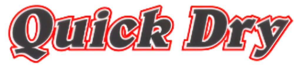 Text "Quick Dry" in black with a red outline.