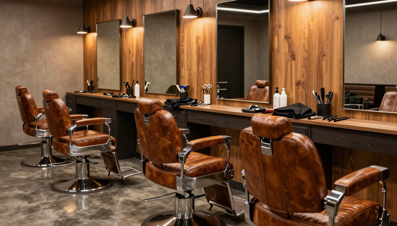 Professional barbering stations