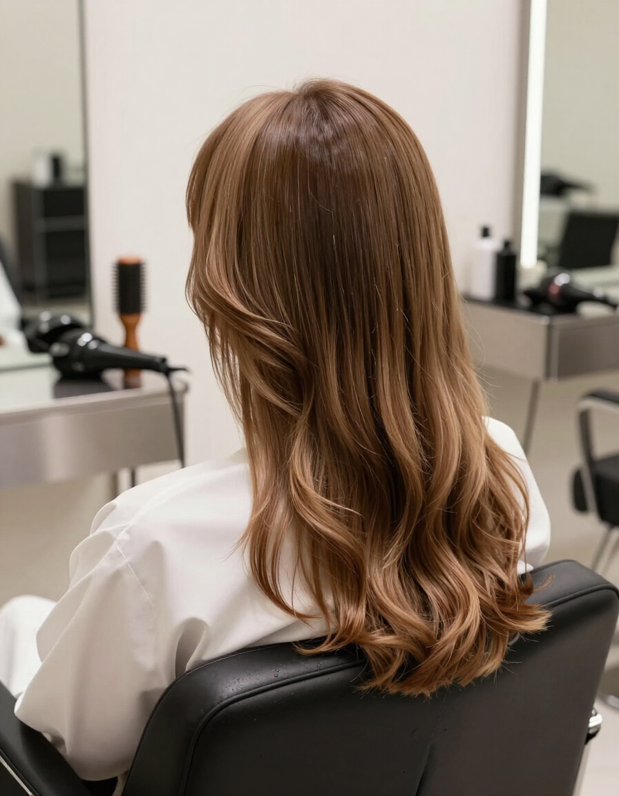 Women's haircut and blowout