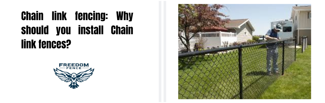 Chain link fence installation