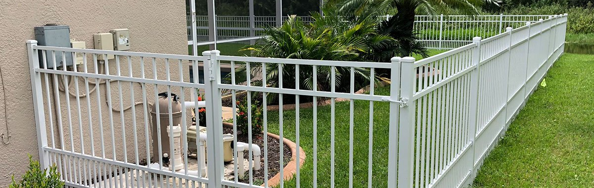 white aluminum fence largo fl