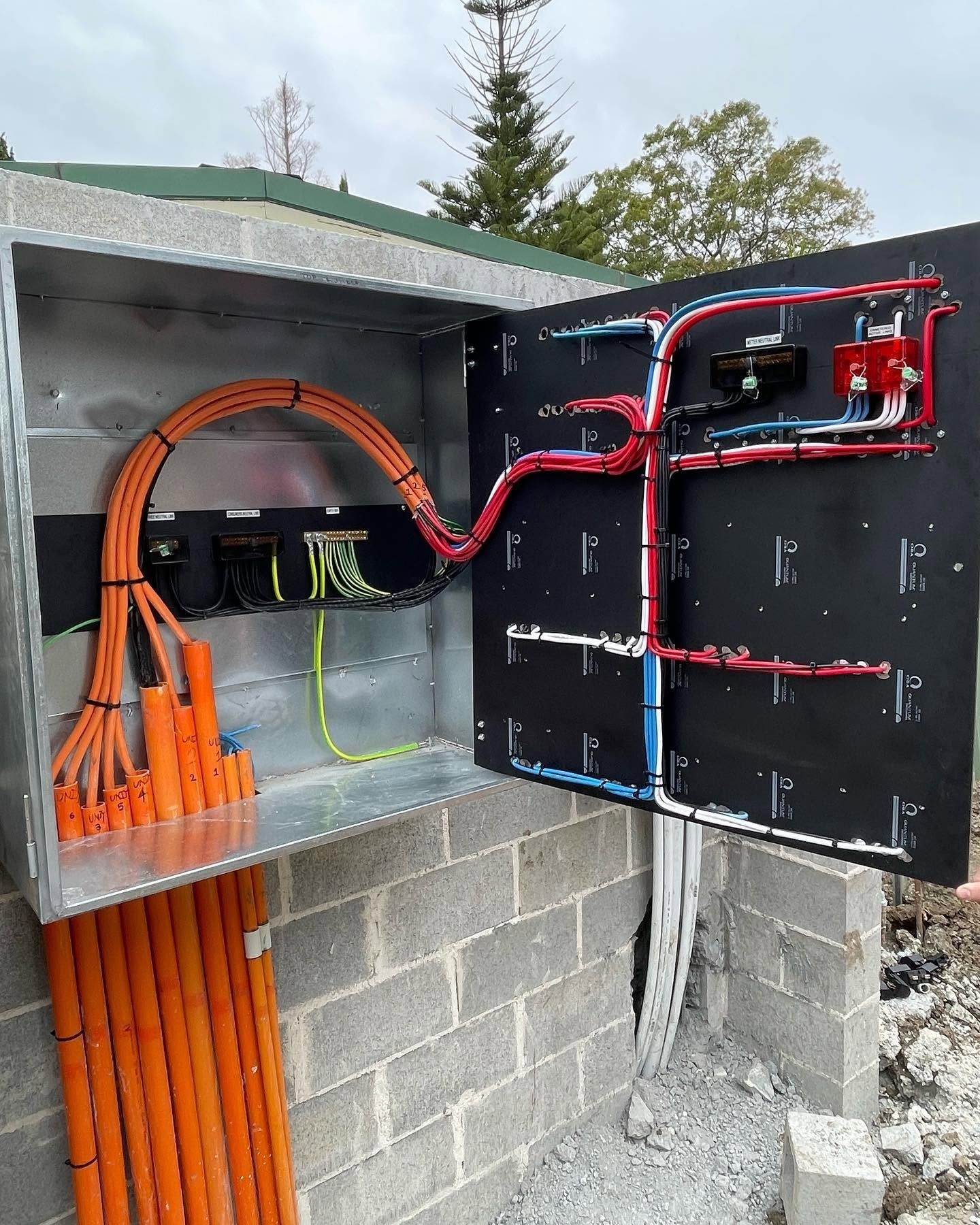 Electrician in Dapto Installing a Professionally Labelled Electrical Switchboard